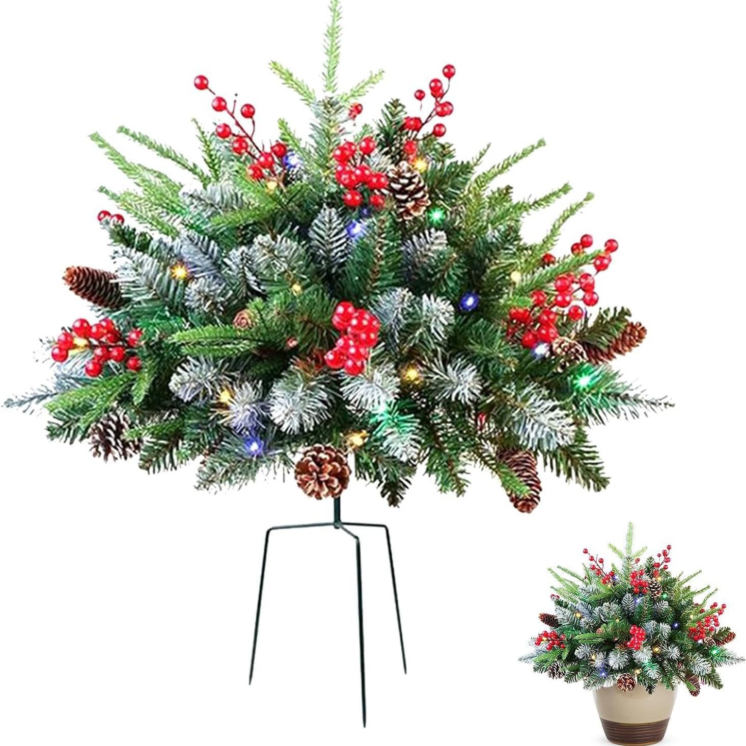 46cm 접지형 트리 인기 모델 + 조명(더블팩)