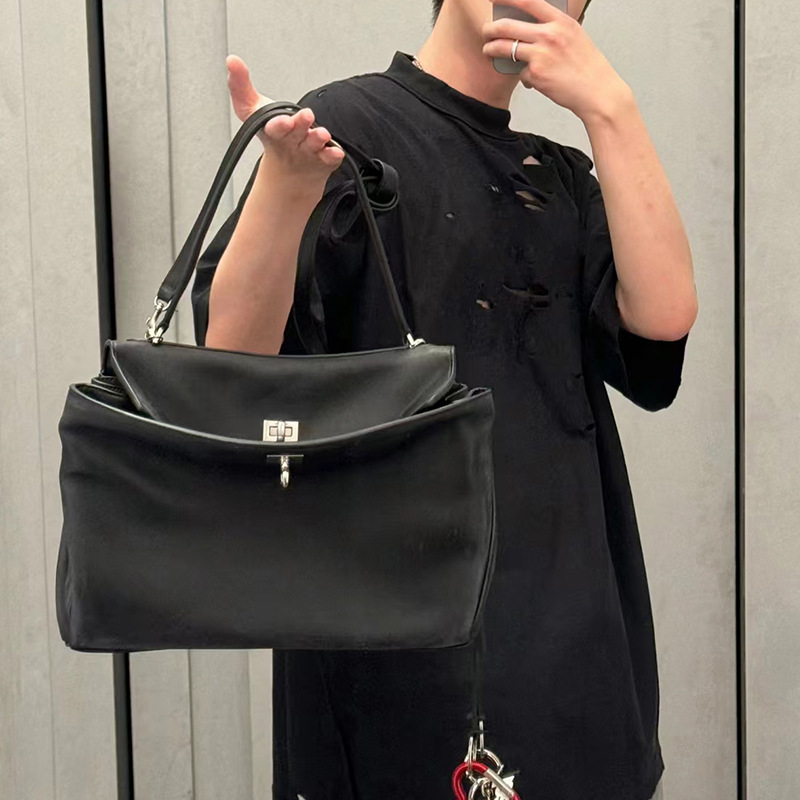 24新款托特包凯利包大容量高级感真皮腋下包单肩斜挎手提包 - Thumbnail 3