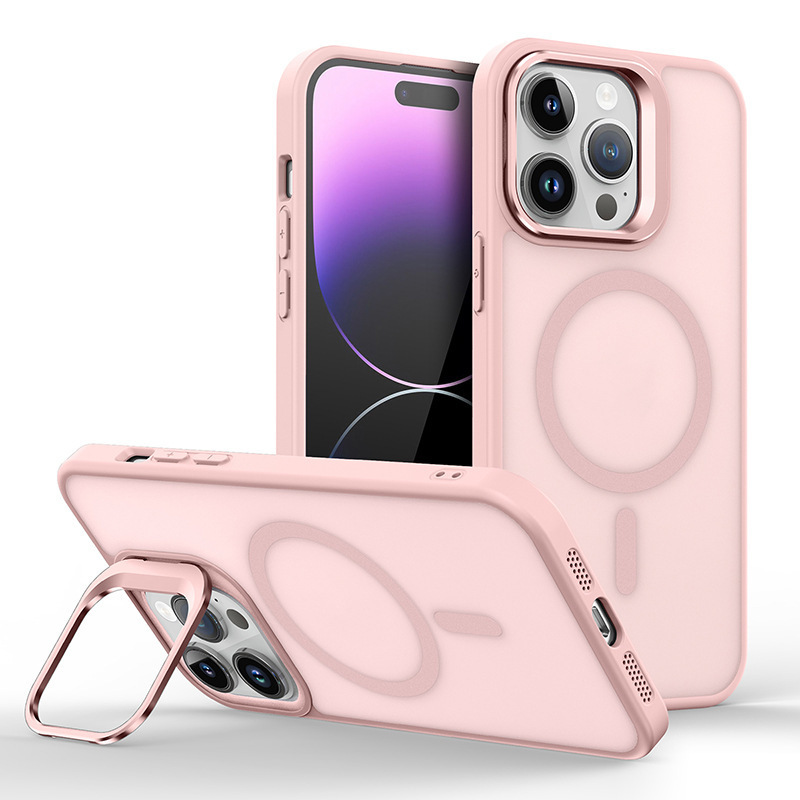 肌感マグネットスタンドiphone16pro携帯ケースは12リンゴ16/15フロスト13miniクロスボーダー14を適用|undefined
