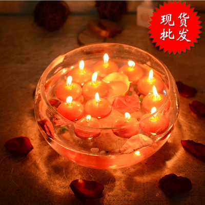 12 gules white smokeless lovers romantic Unburden Floating candle Aquatic decorate candle Spot wholesale