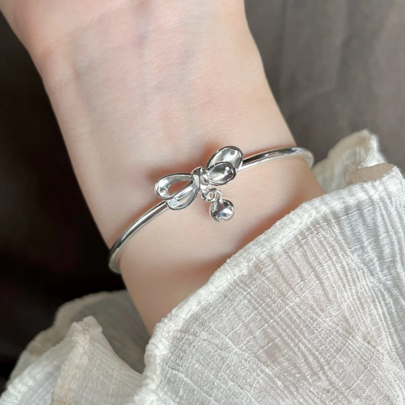 Princesa arco campana brazalete pulsera femenina dulce poco fresco novia estudiante simple pulsera cumpleaños regalo Mujer