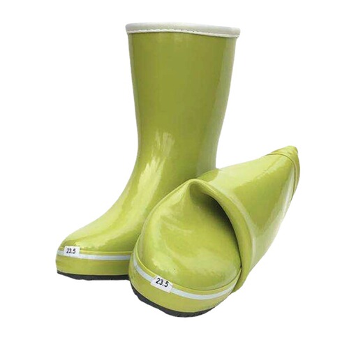 Lightweight Rain Boots Rubber Mid-Calf Stylish Water Shoes Women Soft Spring Summer Autumn Winter Adult Flat Absorbent Sweatproof Lining