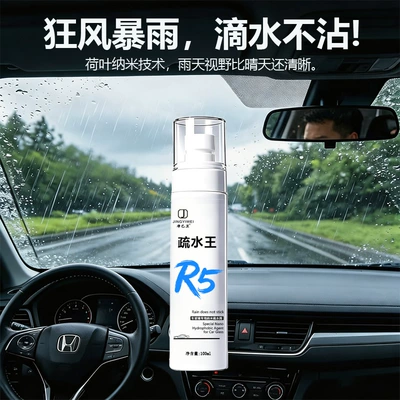 water-repellent and anti-fog spray, Automotive glass defogging agent