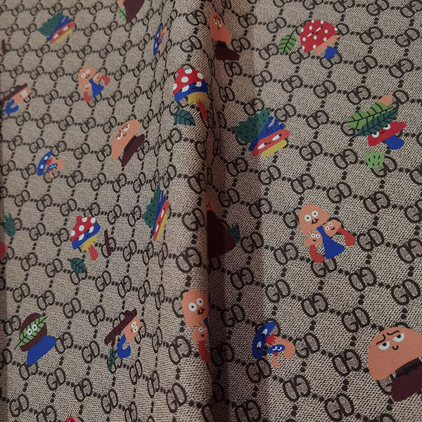 Manufacturer supplies new color leather mushroom pattern printed PVC…