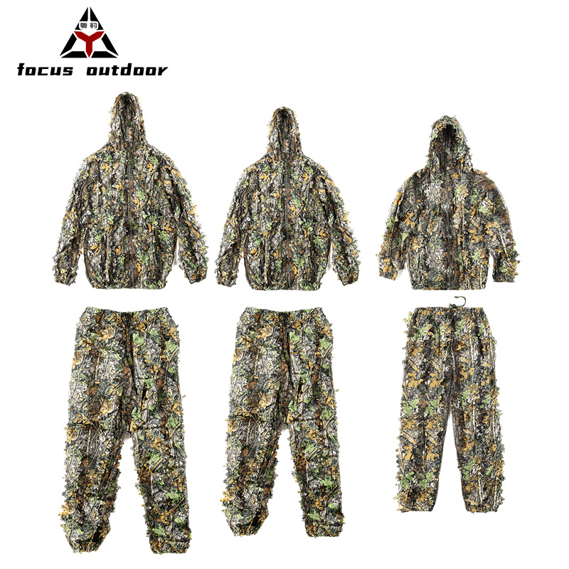 Disparar al aire libre 3D camuflaje hojas camuflaje Geely camuflaje invisible ropa de observación de aves ropa de camuflaje