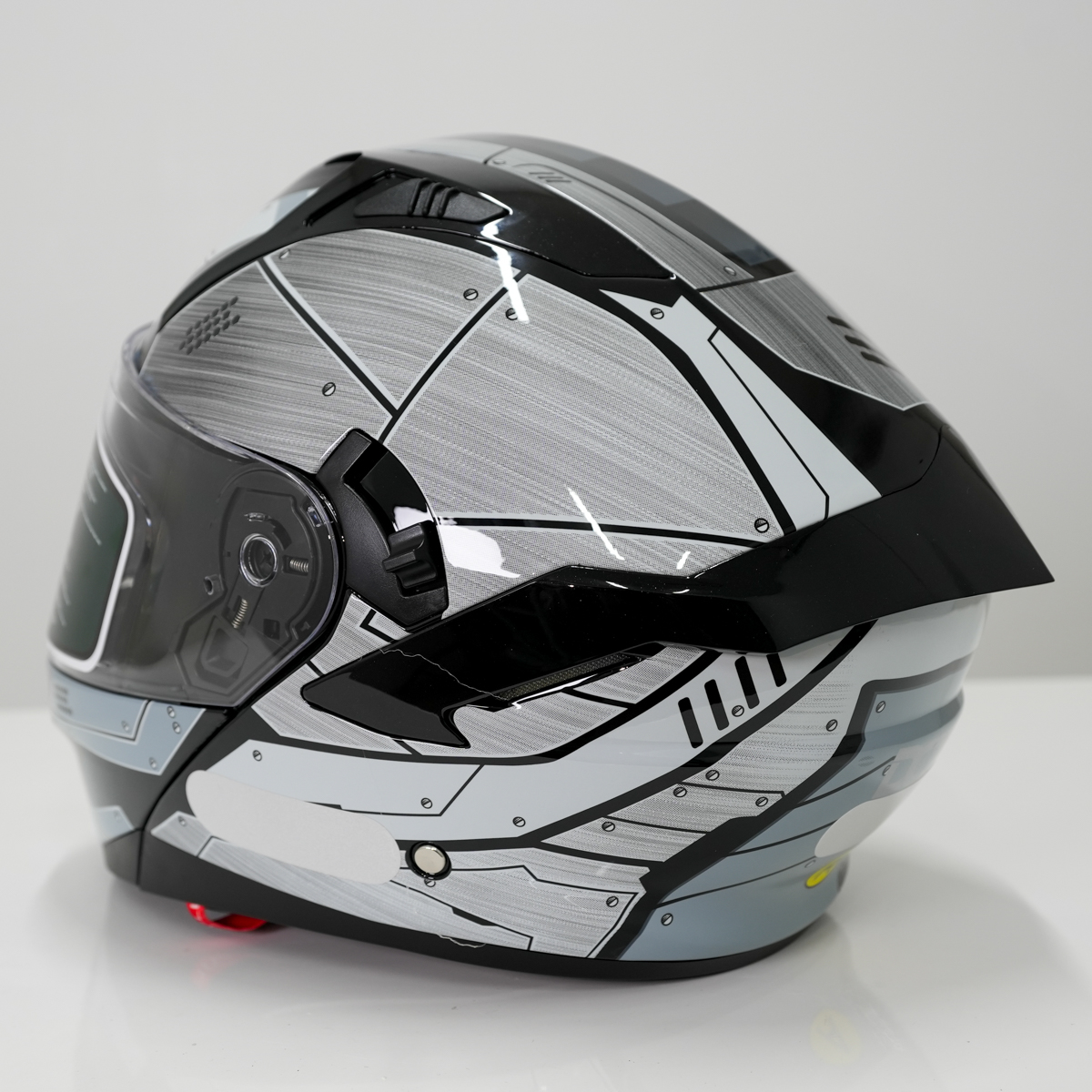 Flip-Up Motorcycle Helmet with Double Visor