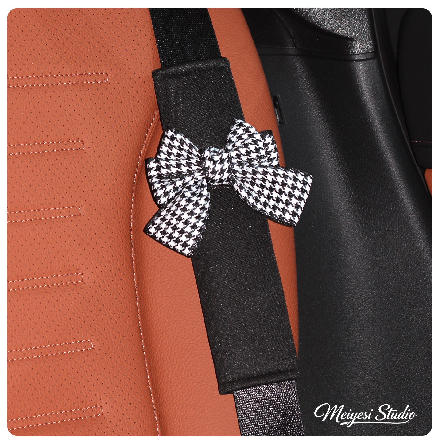 Funda Protectora de Cinturón de Seguridad de Seda de Hielo Decorativa para Automóvil image 15