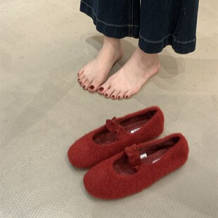 ��ɫ��������ëëЬŮ�ﶬ�⴩2025�¿��ɾoһ�֎���ʽ��Ьƽ��