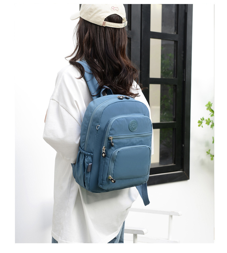 Waterproof 18 Inch Solid Color Holiday Daily School Backpack display picture 7