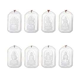 仿新疆和田玉八大守护神本命佛吊坠羊脂汉白玉十二生肖牌直播爆款