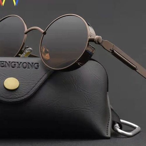 Street style hip-hop sun glasses, retro punk series, unisex, stylish wind shield glasses.
