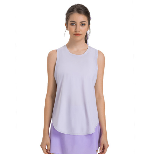 Spring and summer new yoga vest T-shirt for women fitness sports sleeveless blouse quick-drying breathable loose yoga top