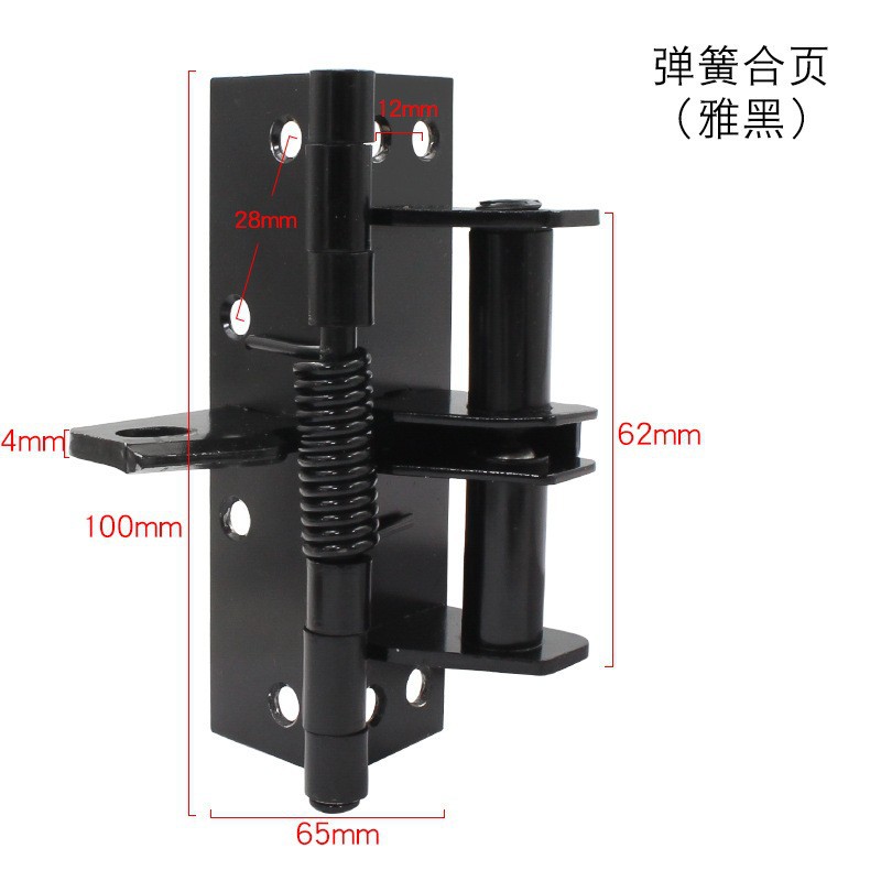 Puerta de entrada libre bidireccional con bisagra de resorte abierta automática de rebote doble puerta de cintura de 4 pulgadas y 5 pulgadas de hardware de acero inoxidable
