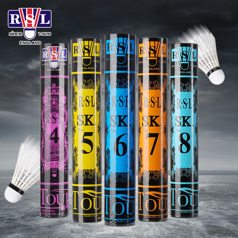 Rsl Asia Lion Badminton Official Authentic Flagship Store No. 6/7/8 12-Pack Professional Durable Training and Competition Balls