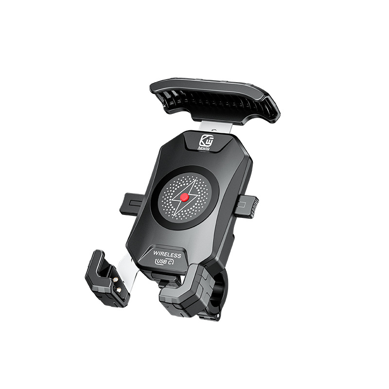 Kaiweige motocicleta 15W carga inalámbrica PD carga rápida dos en uno de doble modo de navegación de carga soporte de teléfono móvil