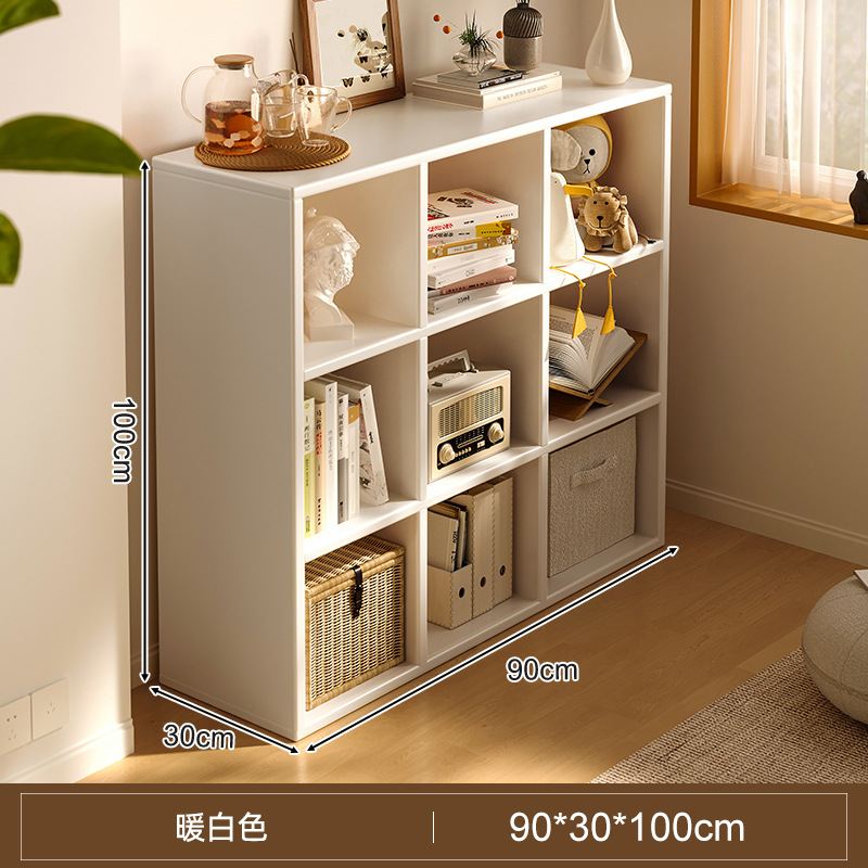 Estante de libros estante de estante de piso gabinete de celosía sala de estar simple armario de almacenamiento de libros multicapa almacenamiento de lectura gabinete de libros bajo