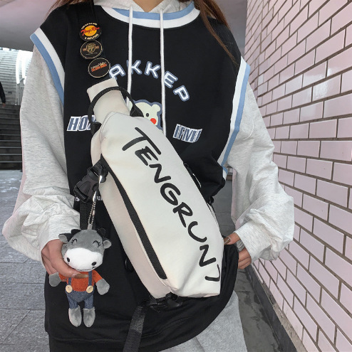 男性用バッグファッション斜め掛けバッグ男性用リュックサック小衆運動レジャーバッグ女性用ショルダーバッグ|undefined