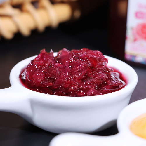 Rose Jam Commercial Cold Beverage Ingredient Small Bottle Jam Milk Tea Special Ice Powder Ingredients Wholesale Yunnan Rose Jam