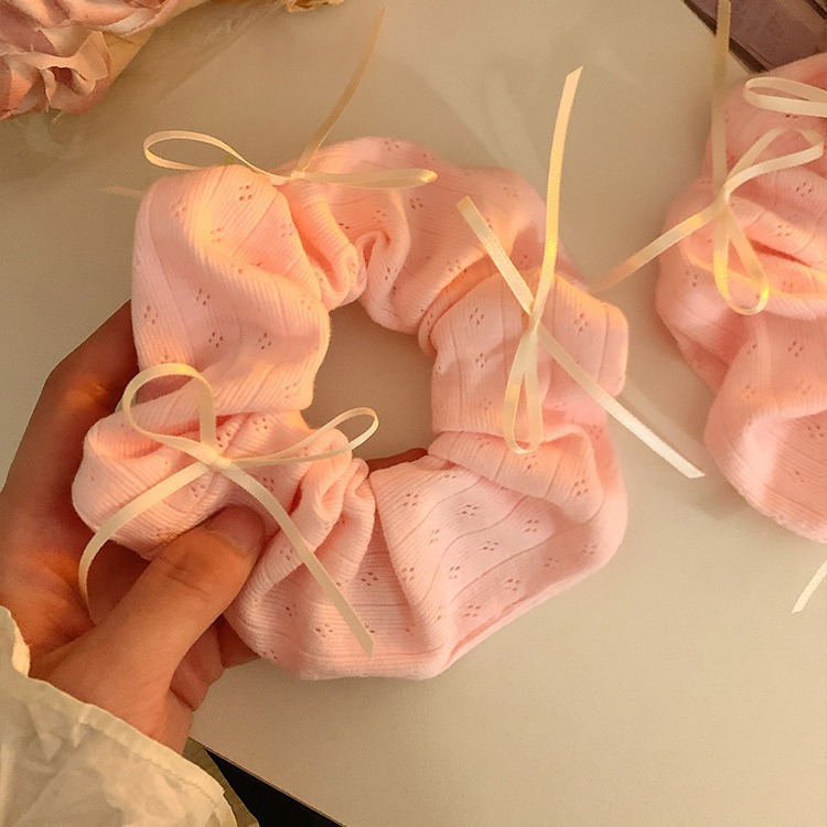 65#부드러운 복숭아 핑크 나비 대장 링