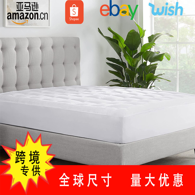Amazon cross-border quilted waterproof bed hat urine-proof embossed bed bag moisture-proof Simmons protective cover custom mattress cover
