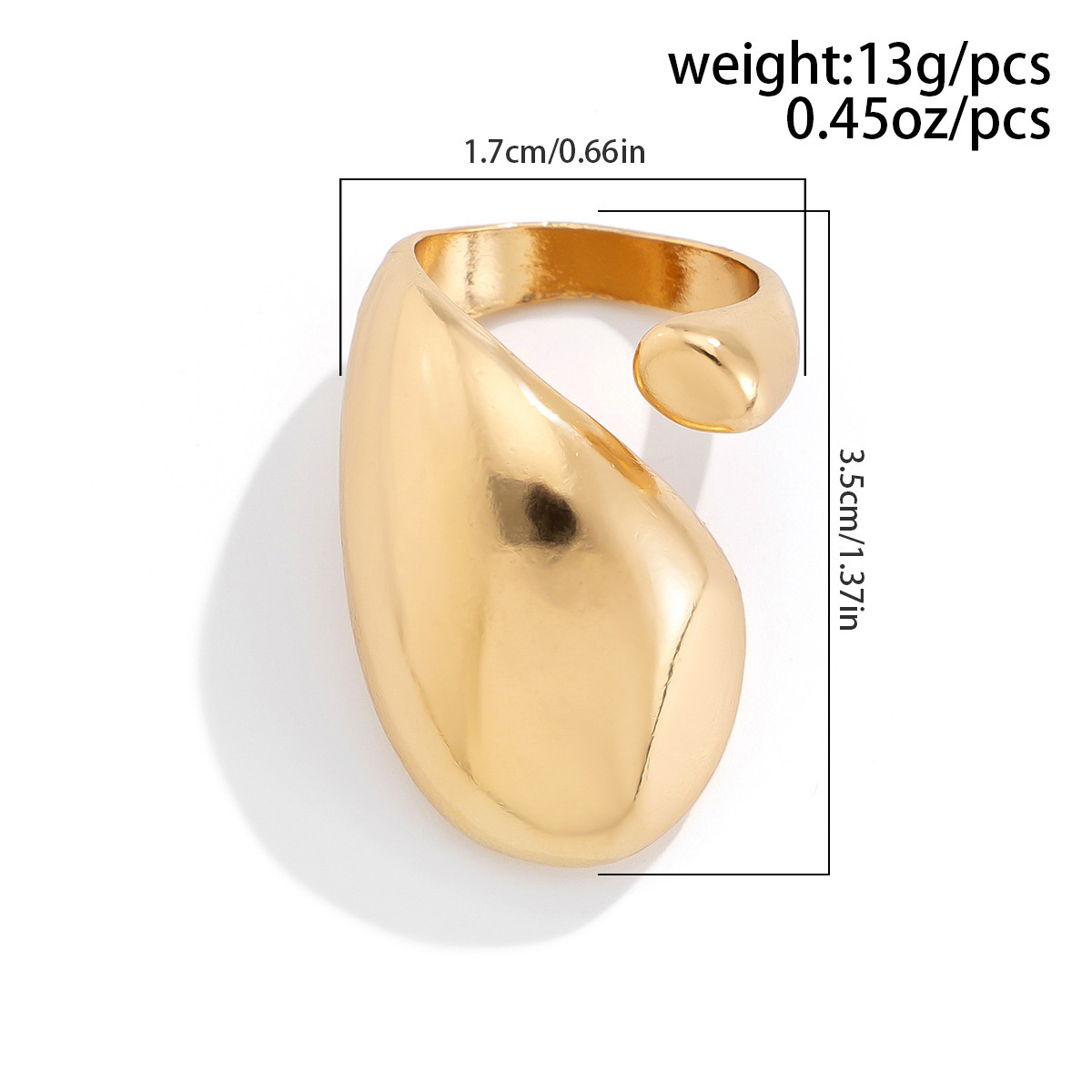 9g Weight Open Rings Classification 1 Piece Quantity Holiday, Banquet, Travel Occasion Alloy Material Geometric Pattern Women's Gender Plating Design Casual, Elegant, Lady Style Casual Elegant Lady Geometric Alloy Plating Women's Open Rings 13
