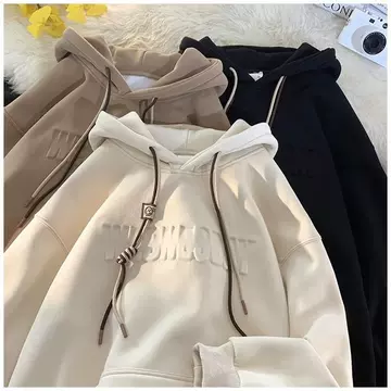 European and American heavy sweater men's winter fleece-lined thickened 500g steel seal coat autumn and winter vibe High Street hoodie - ShopShipShake