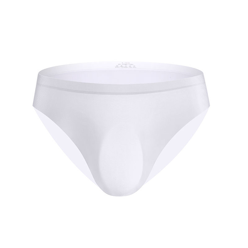 Fábrica al por mayor ropa interior de seda de hielo calzoncillos de hombre 3D mueren ropa interior de hombre de moda delgada transpirable de una pieza sin costuras