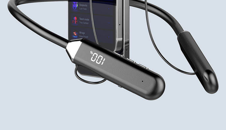 New 2025 Bluetooth Headphones, Wireless Neckband Style, Comfortable for Long-Wear, Suitable for Men and Women, Special for Sports and Running, High Battery Capacity