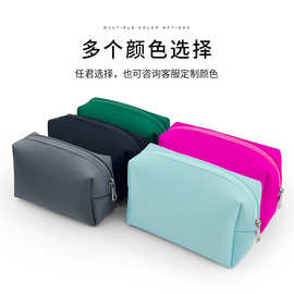 跨境新款潜水料化妆包便携式大容量高级感收纳包数据洗漱包防水
