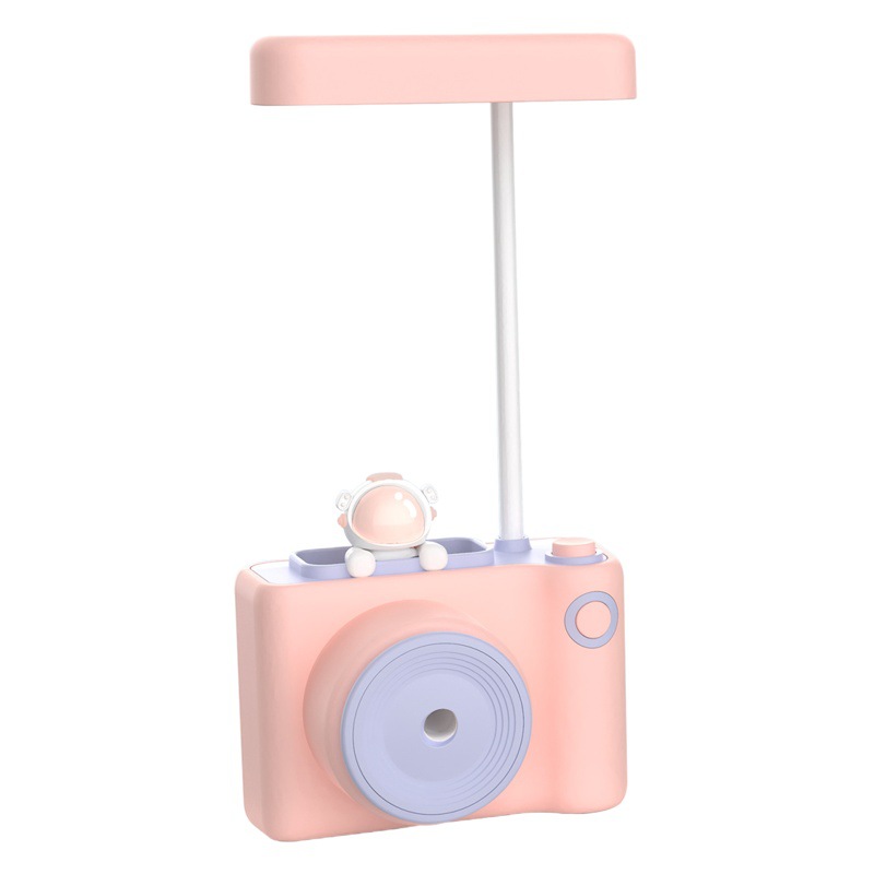 Luz Nocturna USB de Cámara de PVC, Recargable, Luz Cálida, para Escritorio y Dormitorio