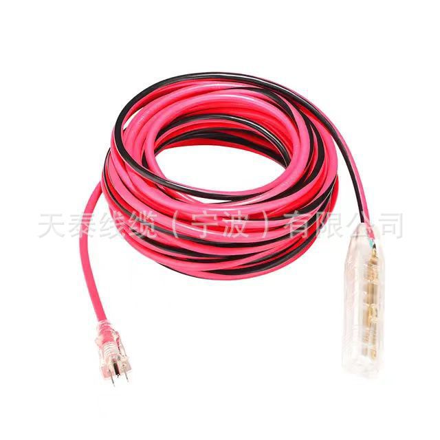Ventas directas de cabeza de trapeador transparente estándar estadounidense con protector de fugas de cable de motor estándar estadounidense enchufado directo en Tiantai