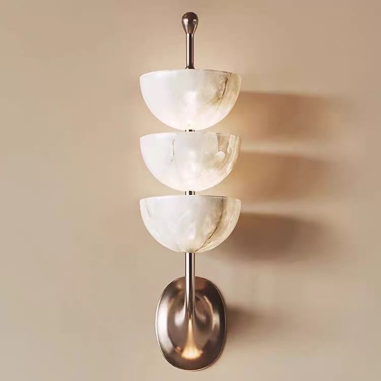 Cross-Border Retro Wall Lamp Decorative Design, Mid-Century Style Bedside Lamp, Imitation Marble Staircase Hotel Model Room Lighting Fixtures Cross-Border Retro Wall Lamp Decorative Design, Mid-Century Style Bedside Lamp, Imitation Marble Staircase Hotel Model Room Lighting Fixtures