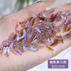 Glossy purple nail decoration for manicure, nail stickers, internet celebrity, flat base, wholesale