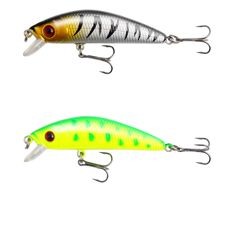 Shallow Diving Minnow Lures Sinking Hard Baits Fresh Water Bass Swimbait Tackle Gear