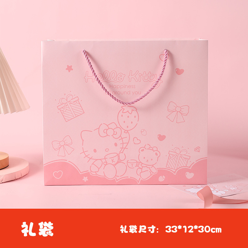 kt猫伴手礼盒儿童节送孩子礼物包装盒粉色卡通立体盒空盒子批发|undefined