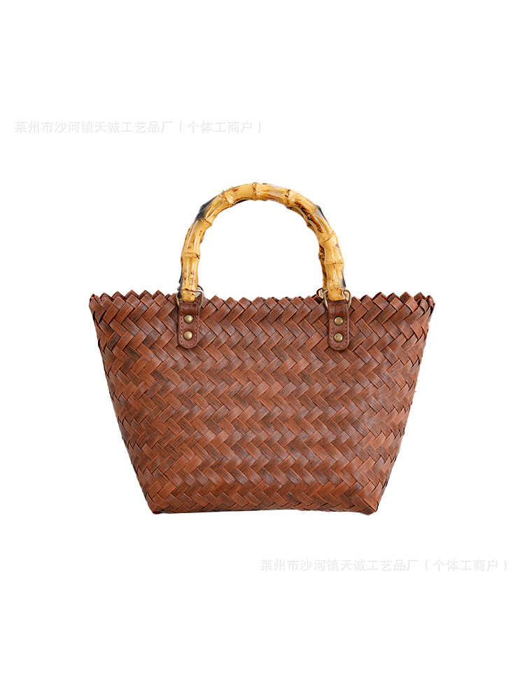 2026 New Imitation Rattan Handbag, Dragon Boat Festival Zongzi Packaging Gift Bag, Pp Woven Bag, Wedding Favor Gift Bag