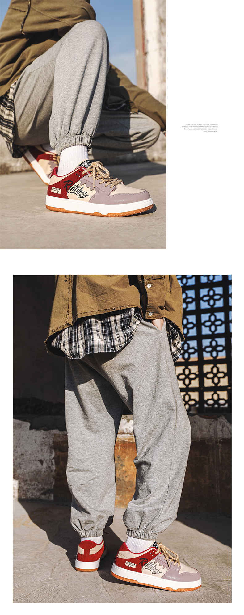 Chaussures de skate graffiti de niche de printemps 2025 pour hommes, version coréenne de la tendance, chaussures de sport décontractées à coutures rétro, chaussures pour hommes_voghion.com