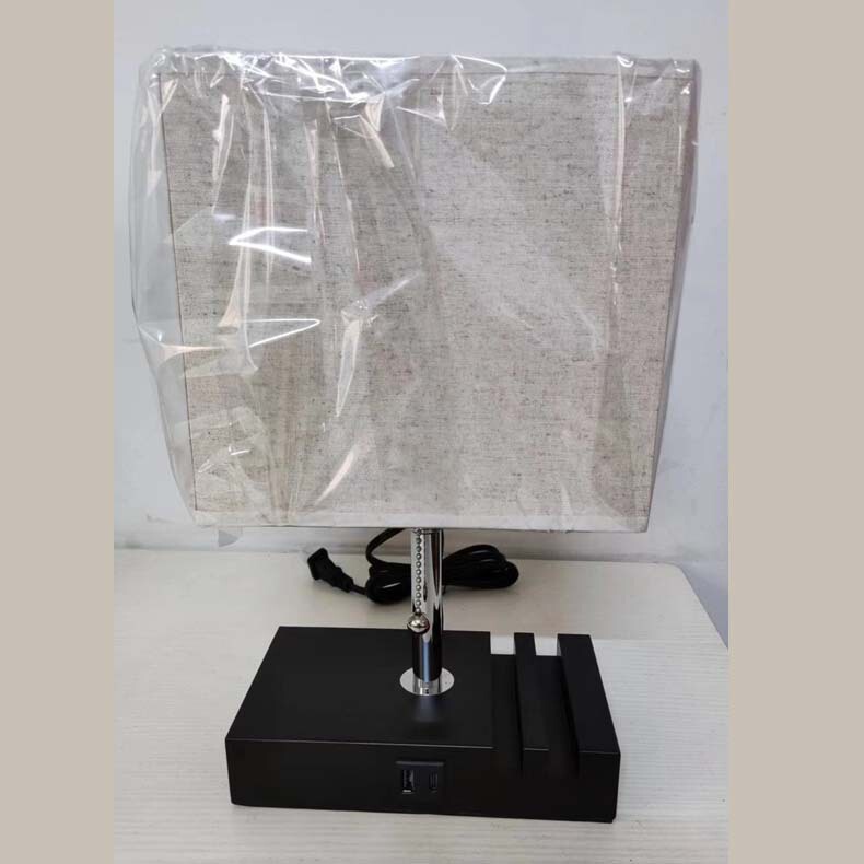 Amazon Explosions A + C USB Charging Port Mobile Phone Bracket Lamp Rectangular Cloth Cover Table Lamp Bedside Lamp