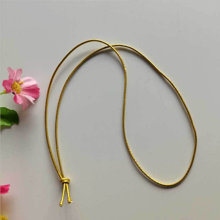 0.15MM粗金色绳浅金 深金 打结绳子挂牌金色绳亮金色绳吊牌金色绳