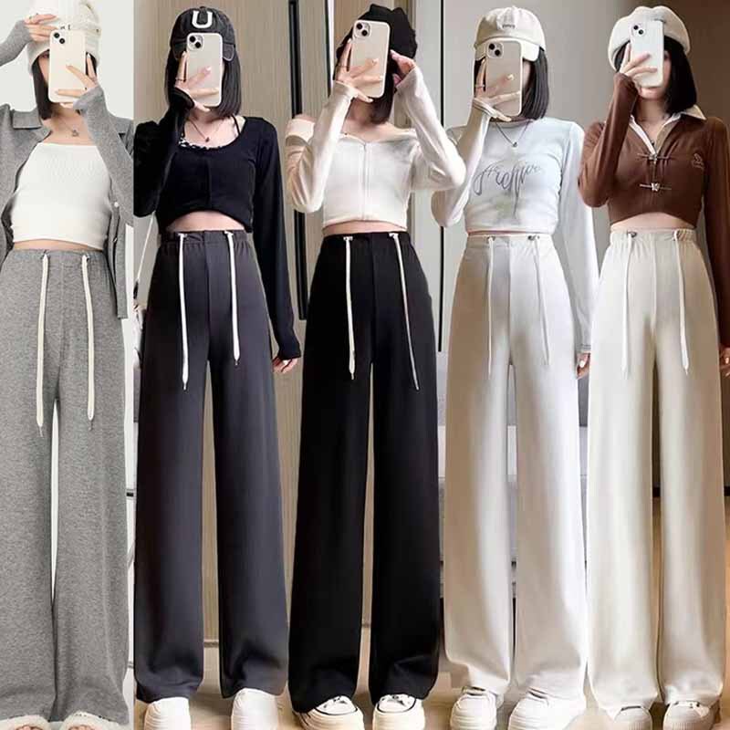 Custom Maternity Wear Casual Drawstring Straight-Leg Pants with Pig Nose Buckle, Available in Five Colors, Versatile Post-Pregnancy Wide-Leg Pants Custom Maternity Wear Casual Drawstring Straight-Leg Pants with Pig Nose Buckle, Available in Five Colors, Versatile Post-Pregnancy Wide-Leg Pants