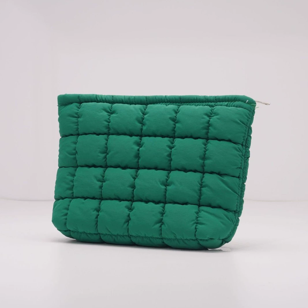 Nylon capacious cosmetic bag, ultra‑light hexagonal organizer, nylon+polyester, 27×16×5 cm