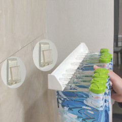 Wholesale Kitchen Spice Shelf Without Drilling Multifunctional Wall-Mounted Condiment Seal Clip with Dispensing Mouth Shelf