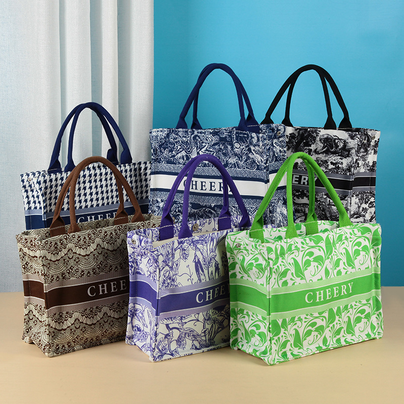 新款毛毡包网红毛毡手提包商场包印花毛毡购物包伴手礼包可印logo