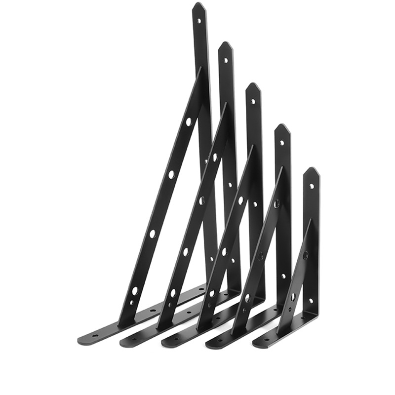 Soporte de Pared Triangular Reforzado para Estantes, Soporte de Pared para Estantes, Soporte de Almacenamiento con Trípode