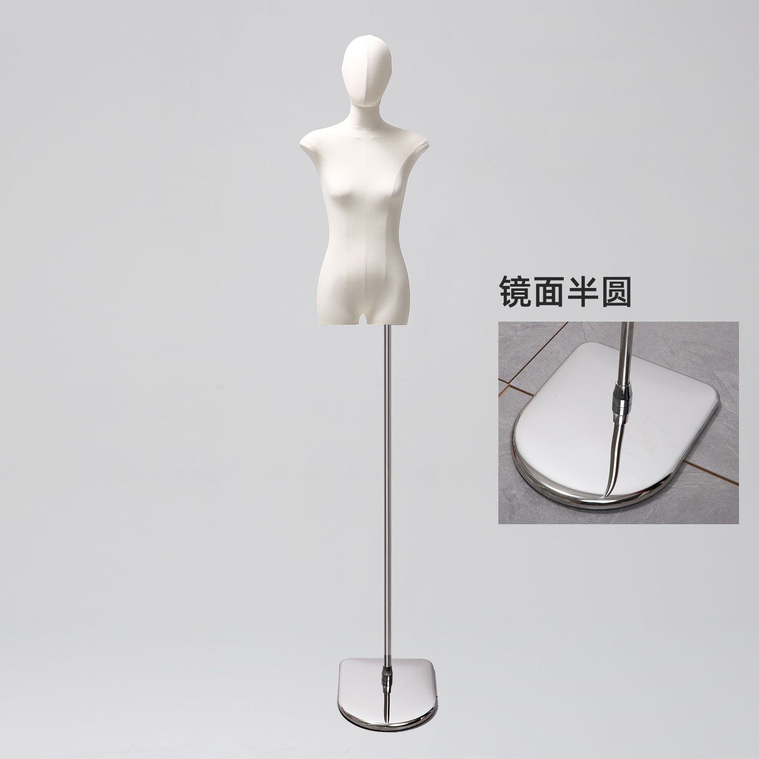 Tienda de ropa de estilo coreano cuerpo plano de alto nivel de mujer mitad de ventana de ropa de mujer muñeca plataforma de exhibición de cuerpo grueso nuevo pecho pequeño