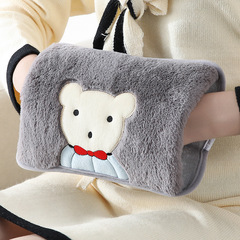 Hot water bag rechargeable anti-explosion warm baby, hand warmer, hot water bag, water filling, fluffy cute warm foot warmer, bedding magic, wholesale