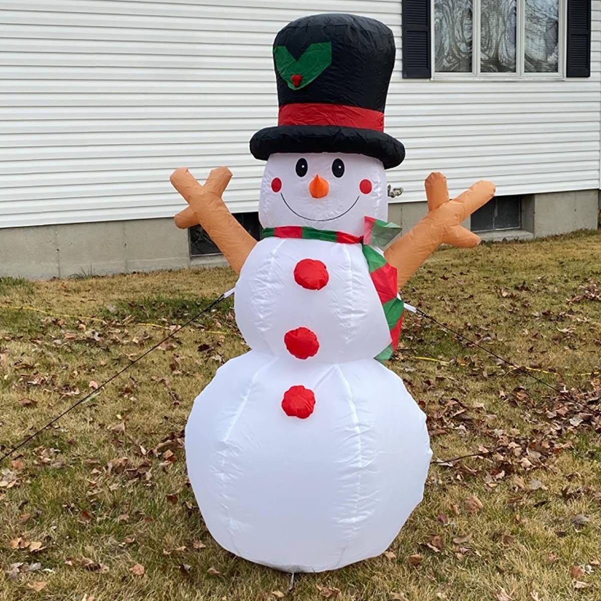 Amazon explosión 1,6 M Navidad inflable árbol rama muñeco de nieve Navidad inflable luz LED muñeco de nieve Navidad