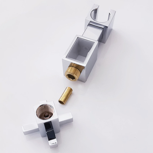 All-copper shower seat Lift rod square bracket Shower accessories adjustable hand shower holder