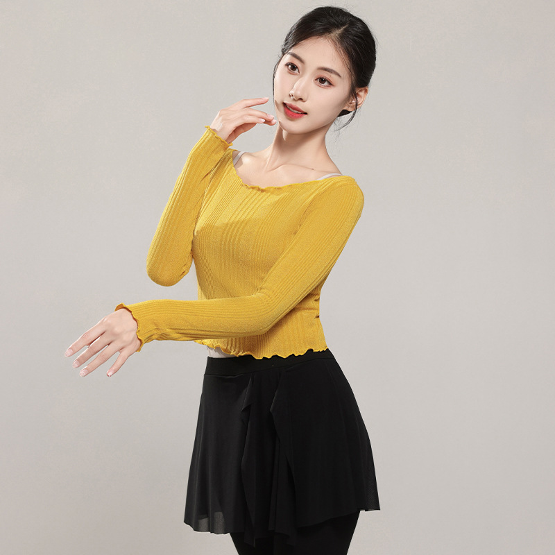 Qianqian Dance Spirit Dance Sweater Adult Women's Body Art Performance Practice Clothes Ballet Modern Dance Warm Jacket