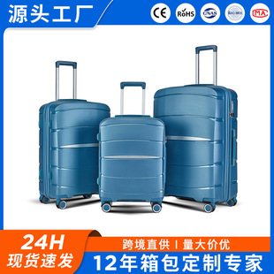 Source factory foreign trade pp luggage multifunctional men's and women's large capacity 20 inch business boarding box travel trolley case